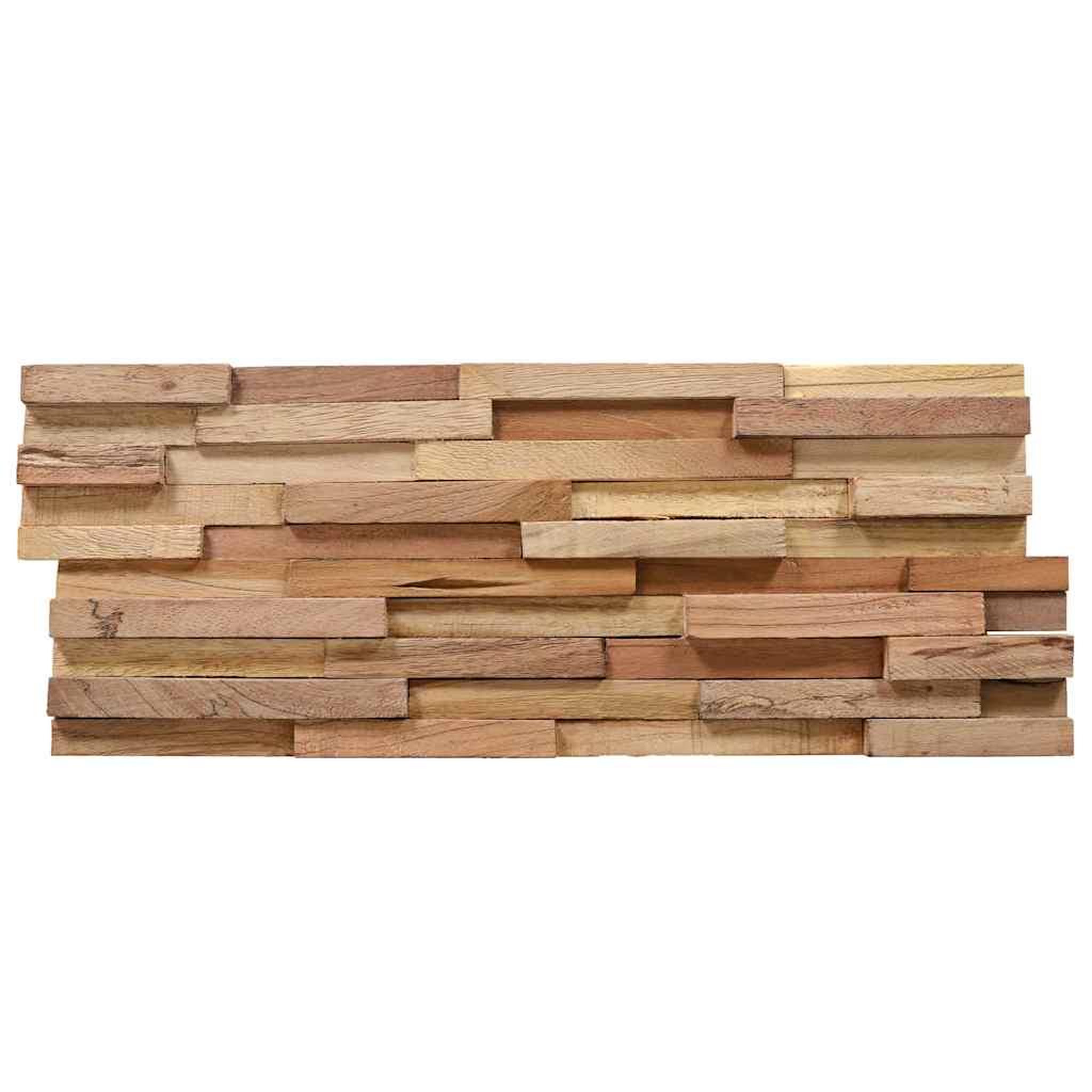 Voir la diapositive 4 : VIDAXL Panneaux de revetement mural 3d 10 pcs 1,08 m^2 bois de teck