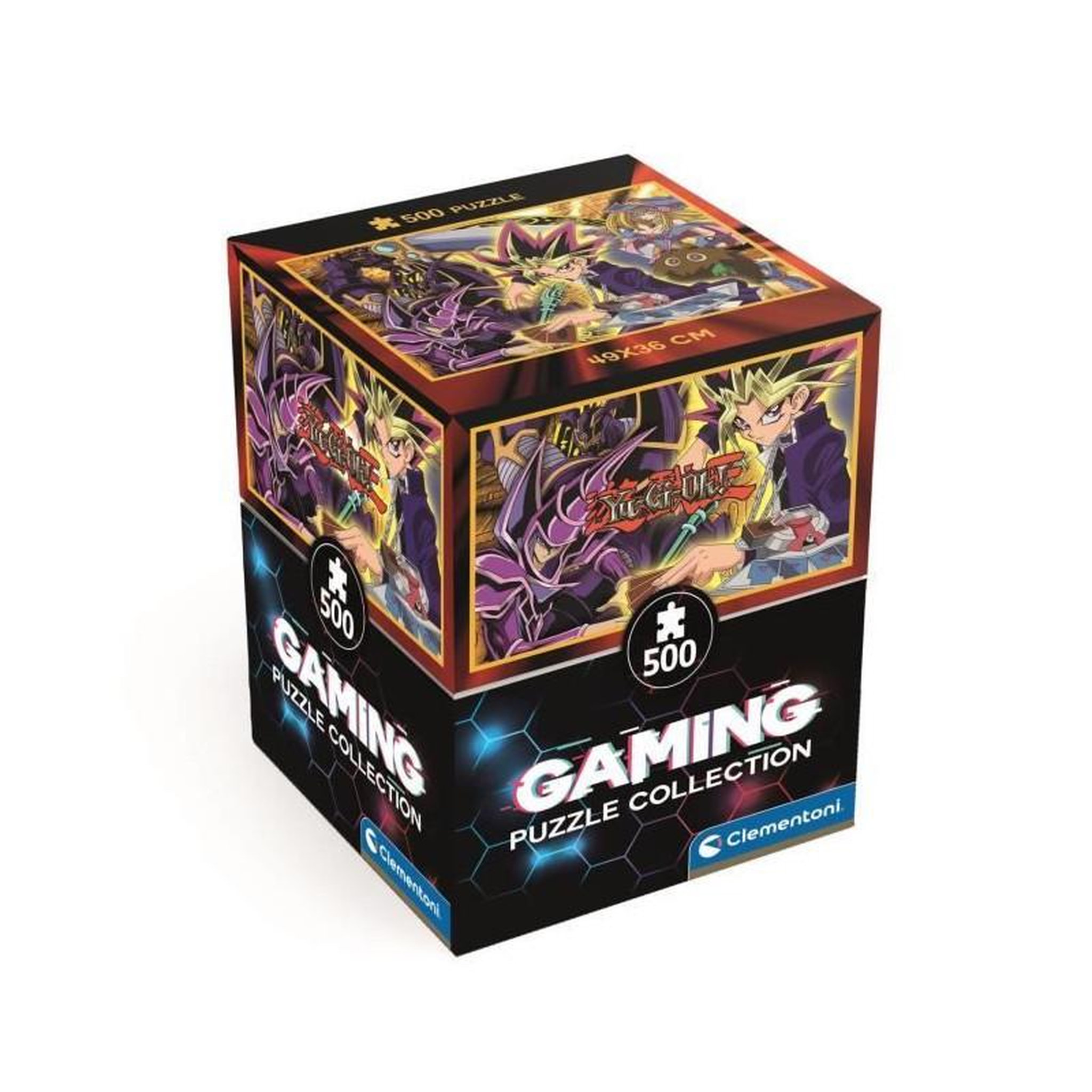 CLEMENTONI Puzzle Cube 500 pièces – Yu-Gi-Oh! – Format cube 3D – Dès 8 ans – Clementoni