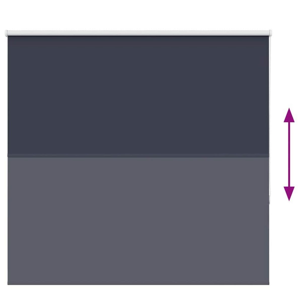 VIDAXL Store enrouleur occultant largeur du tissu 156,6 cm polyester