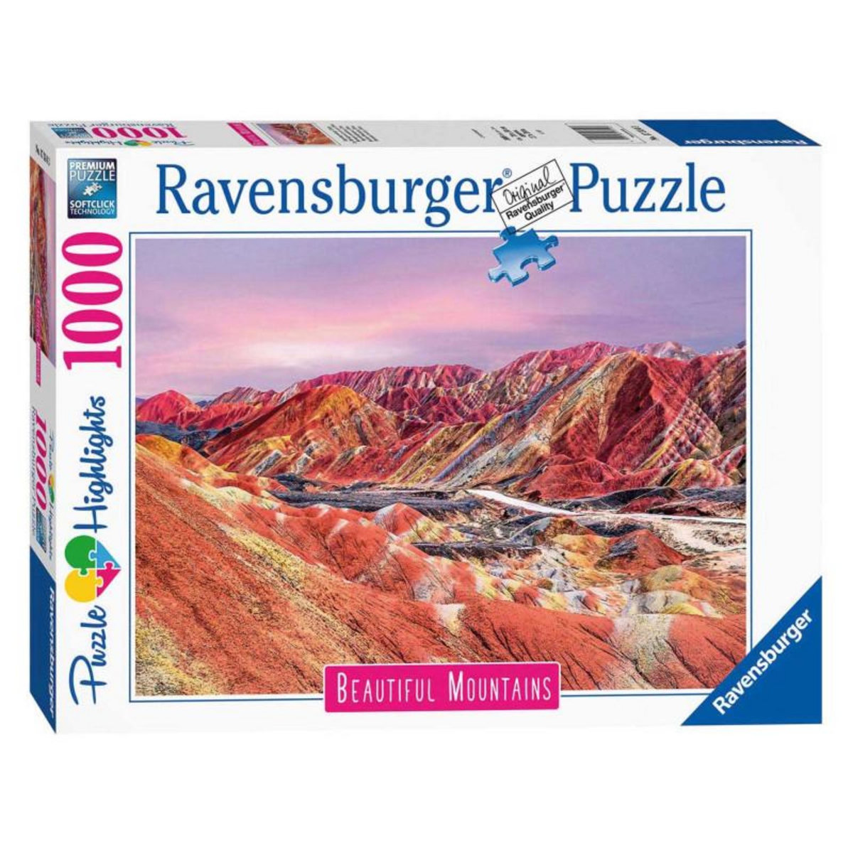 RAVENSBURGER Ravensburger Puzzle Rainbow Mountains, China, 1000pcs. 173143