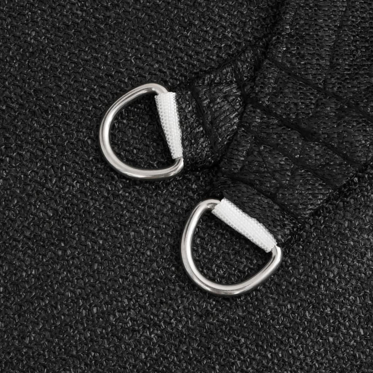 VIDAXL Voile d'ombrage 160 g/m^2 Noir 5x5x6 m PEHD