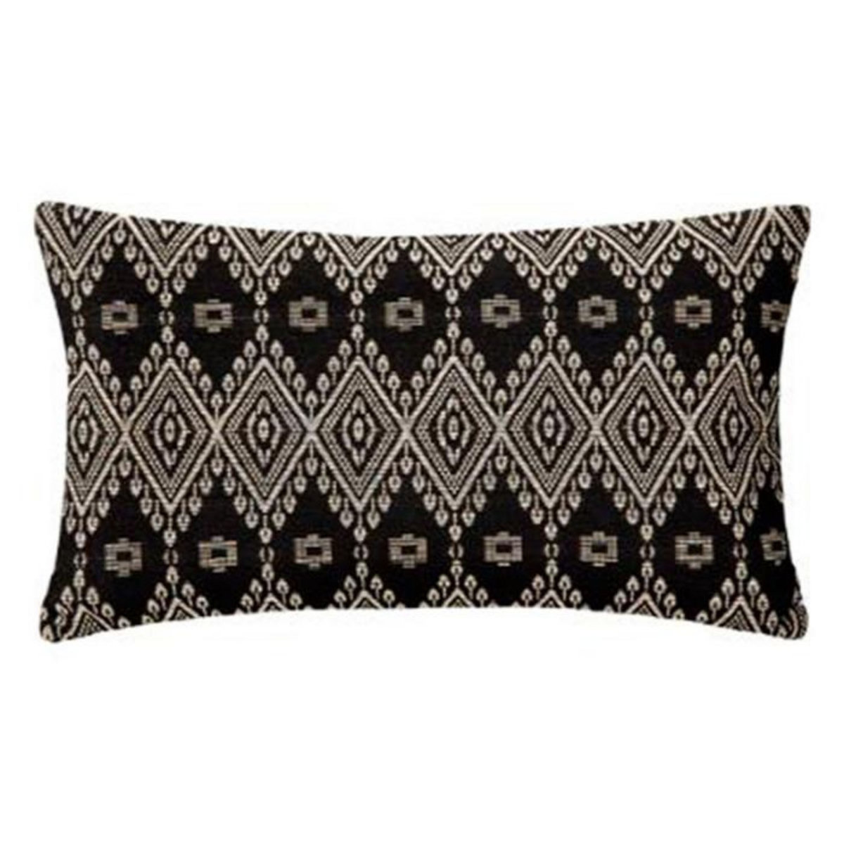 ATMOSPHERA Coussin Déco  Jacquard Shine  39x59cm Noir