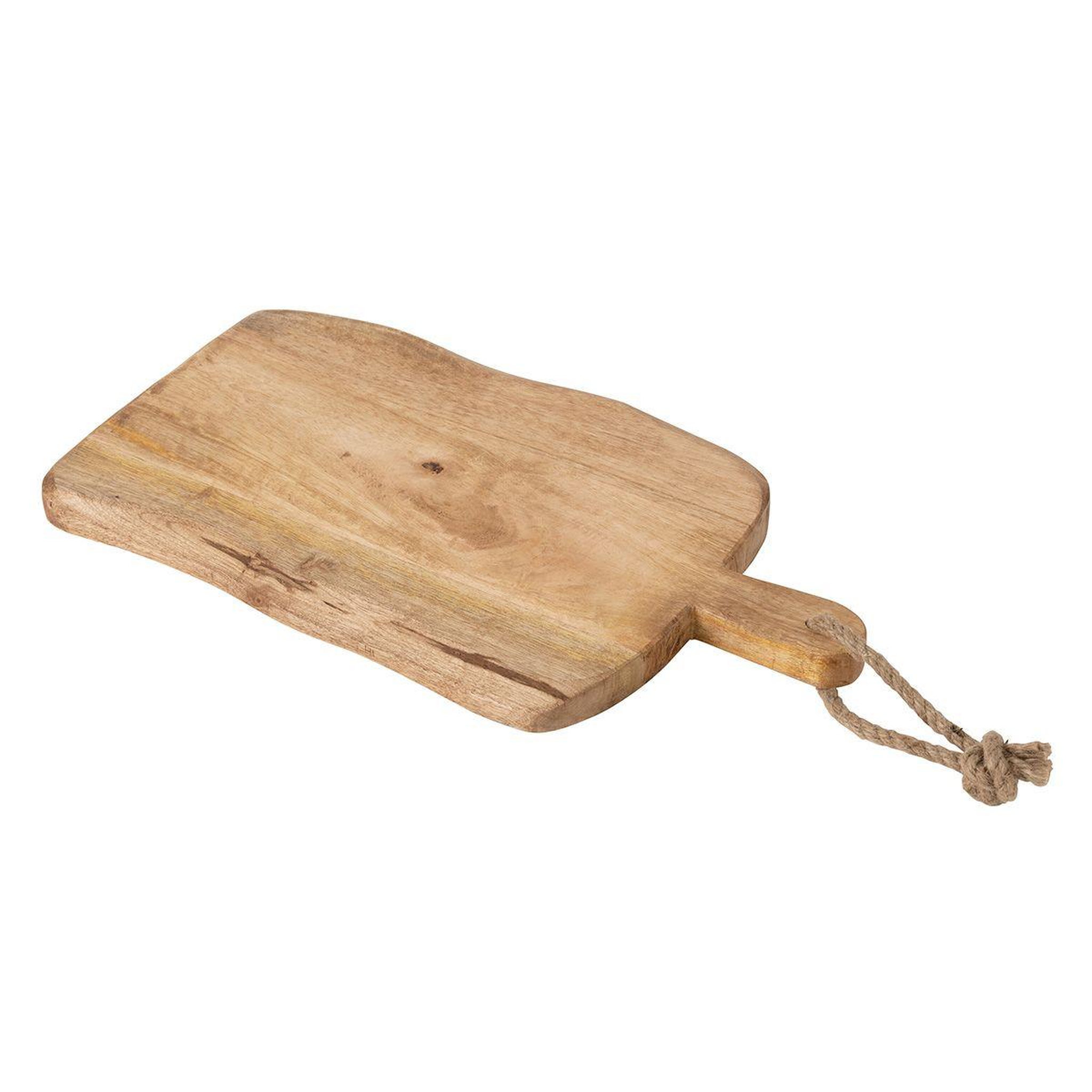 J-LINE Planche à découper rectangle  bois  50cm naturel