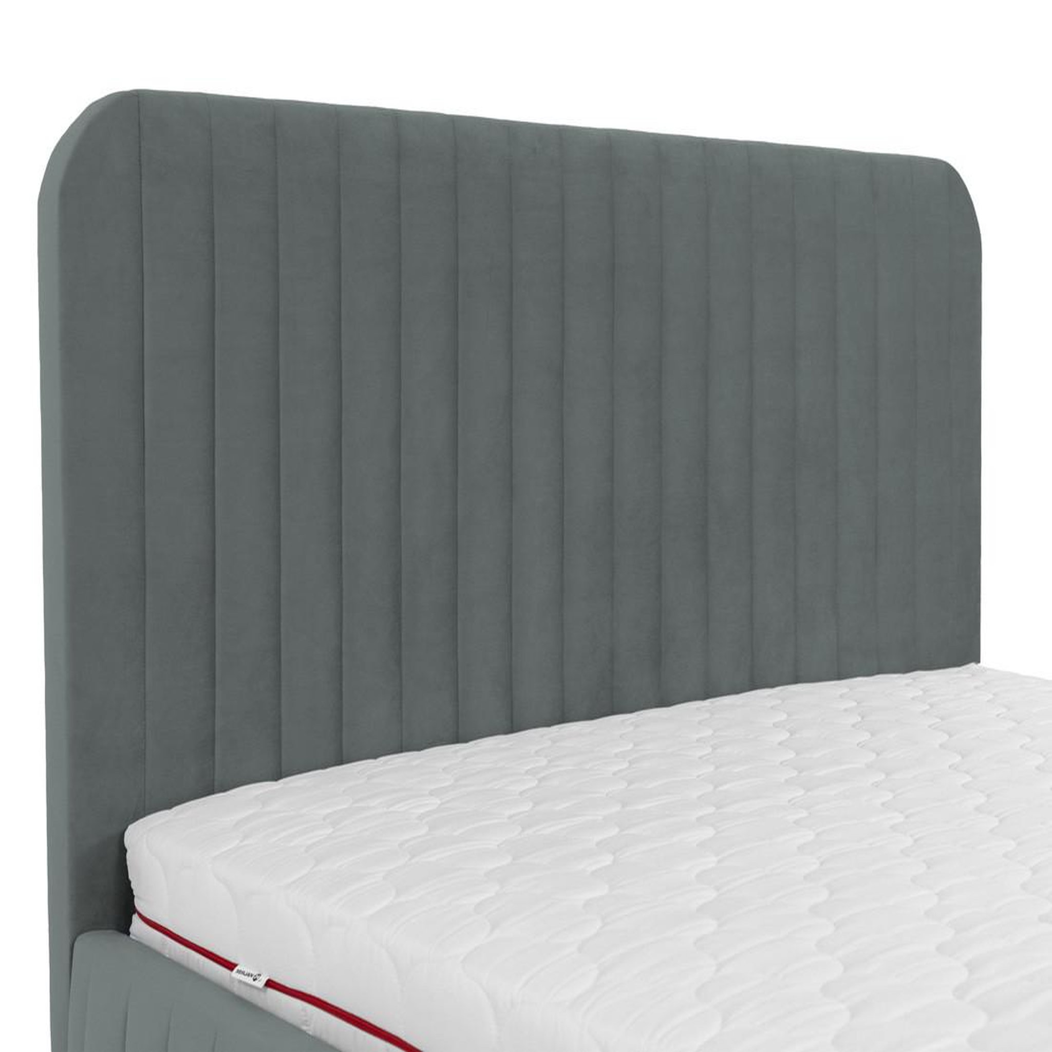 Voir la diapositive 3 : BEST MOBILIER Stuart - lit coffre - 180x200 cm - sommier inclus - en velours
