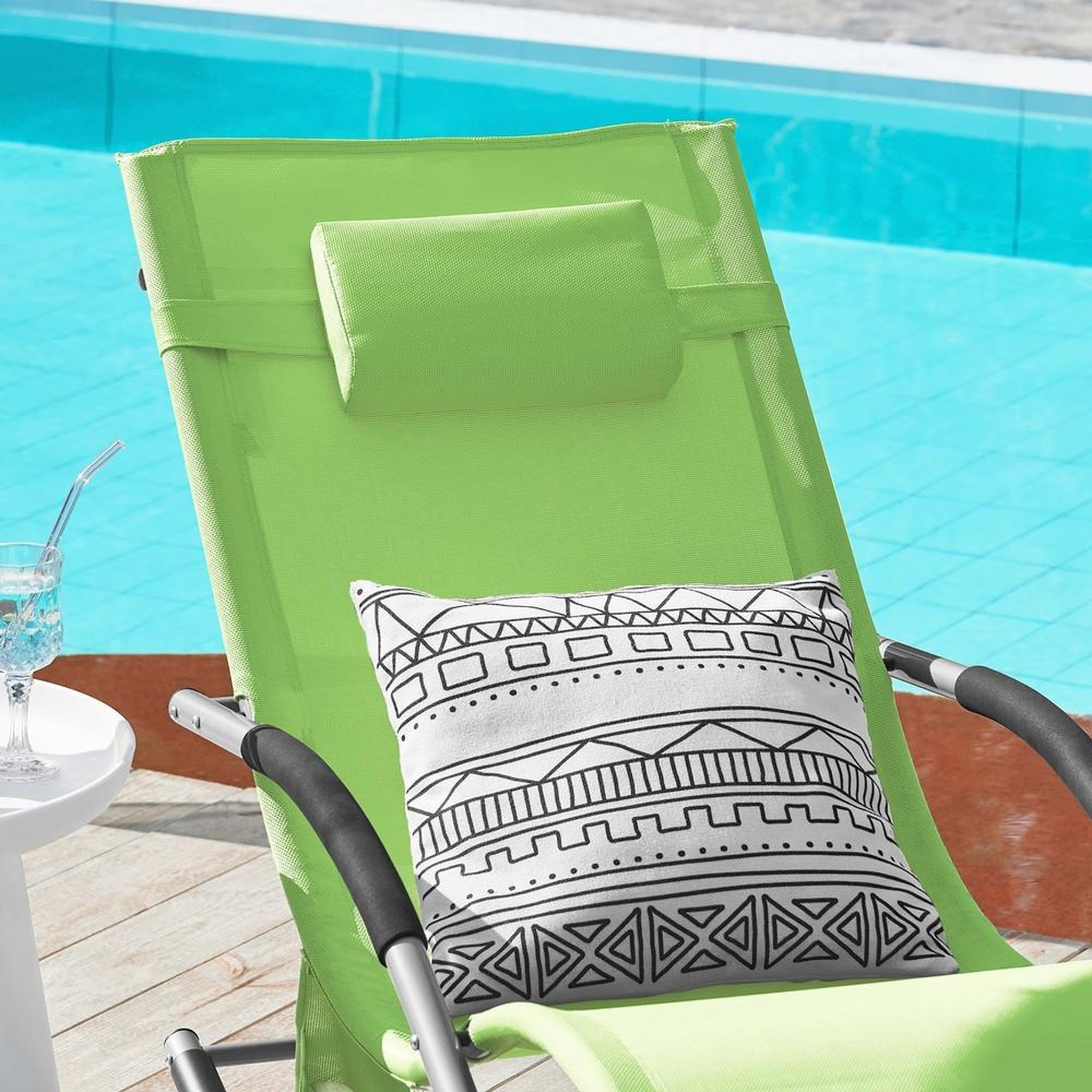 Voir la diapositive 6 : SOBUY SoBuy - Lot de 2 chaises à bascule pour jardin - Moderne - OGS28X2