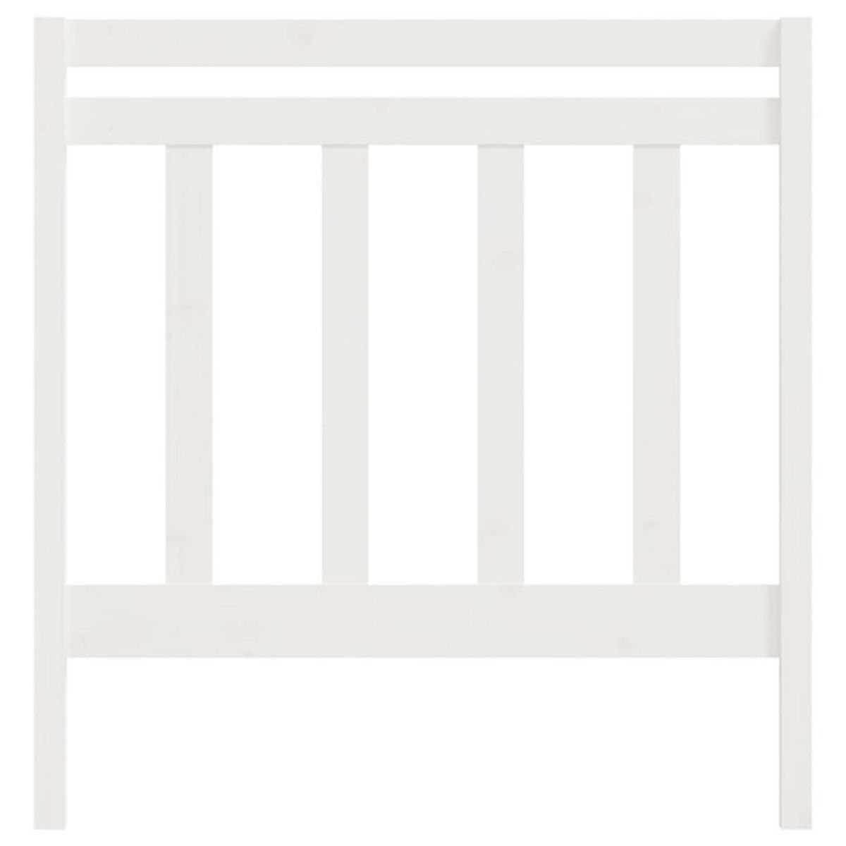 VIDAXL Tete de lit Blanc 95x4x100 cm Bois massif de pin