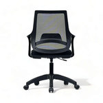 TOILINUX Chaise de bureau à roulettes Solange - Noir