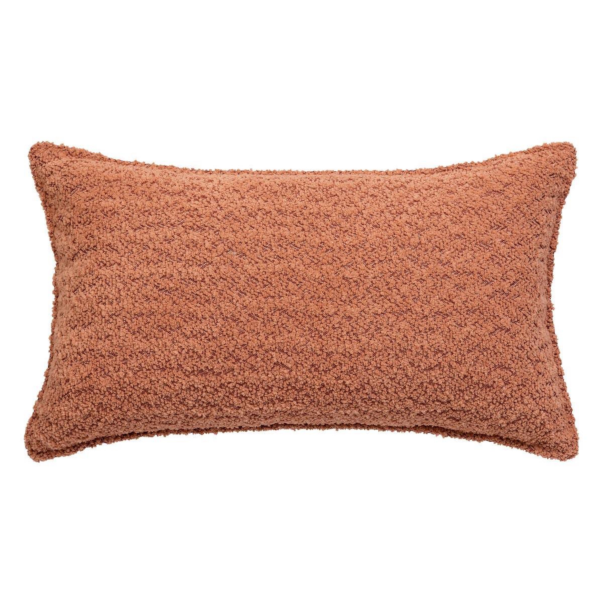 ATMOSPHERA Coussin Déco Bouclette  Soana  30x50cm Terracotta
