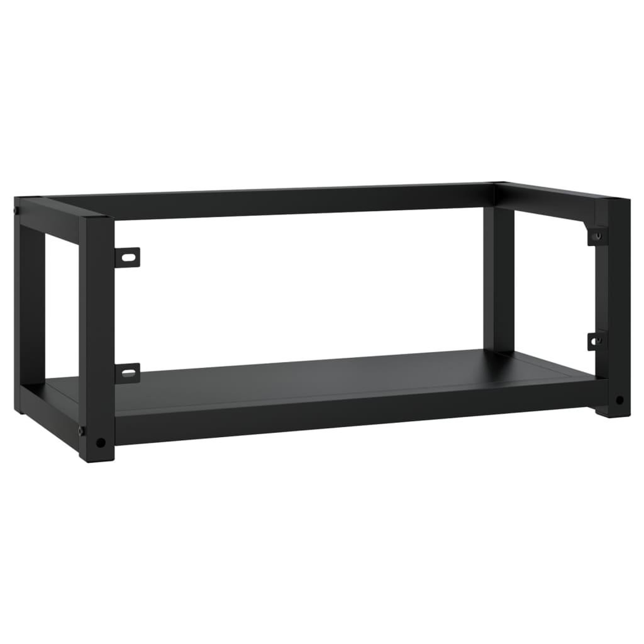 Voir la diapositive 5 : VIDAXL Cadre de lavabo de salle de bain mural Noir 79x38x31 cm Fer