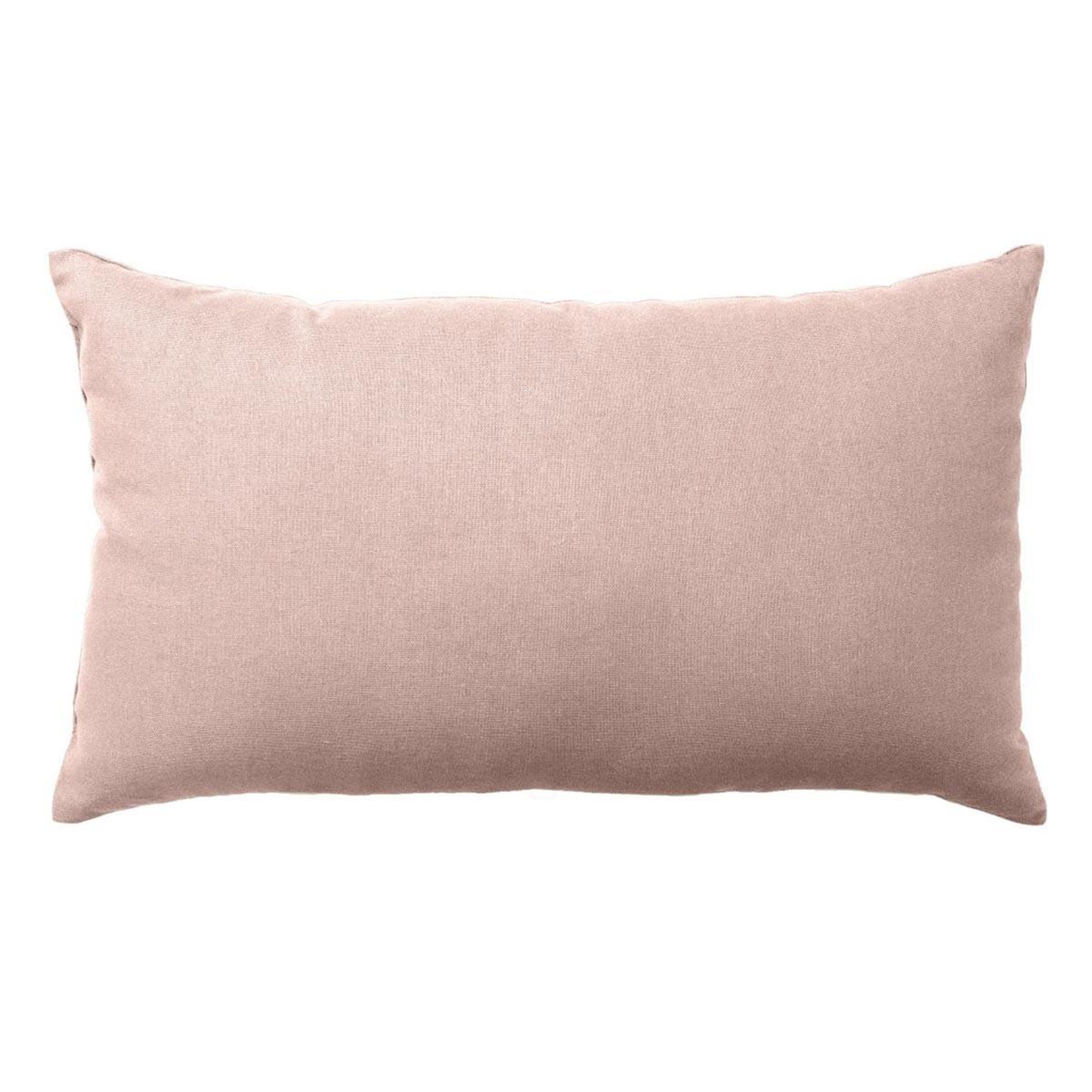 ENJOY HOME Coussin déco uni  panama  30x50cm vieux rose