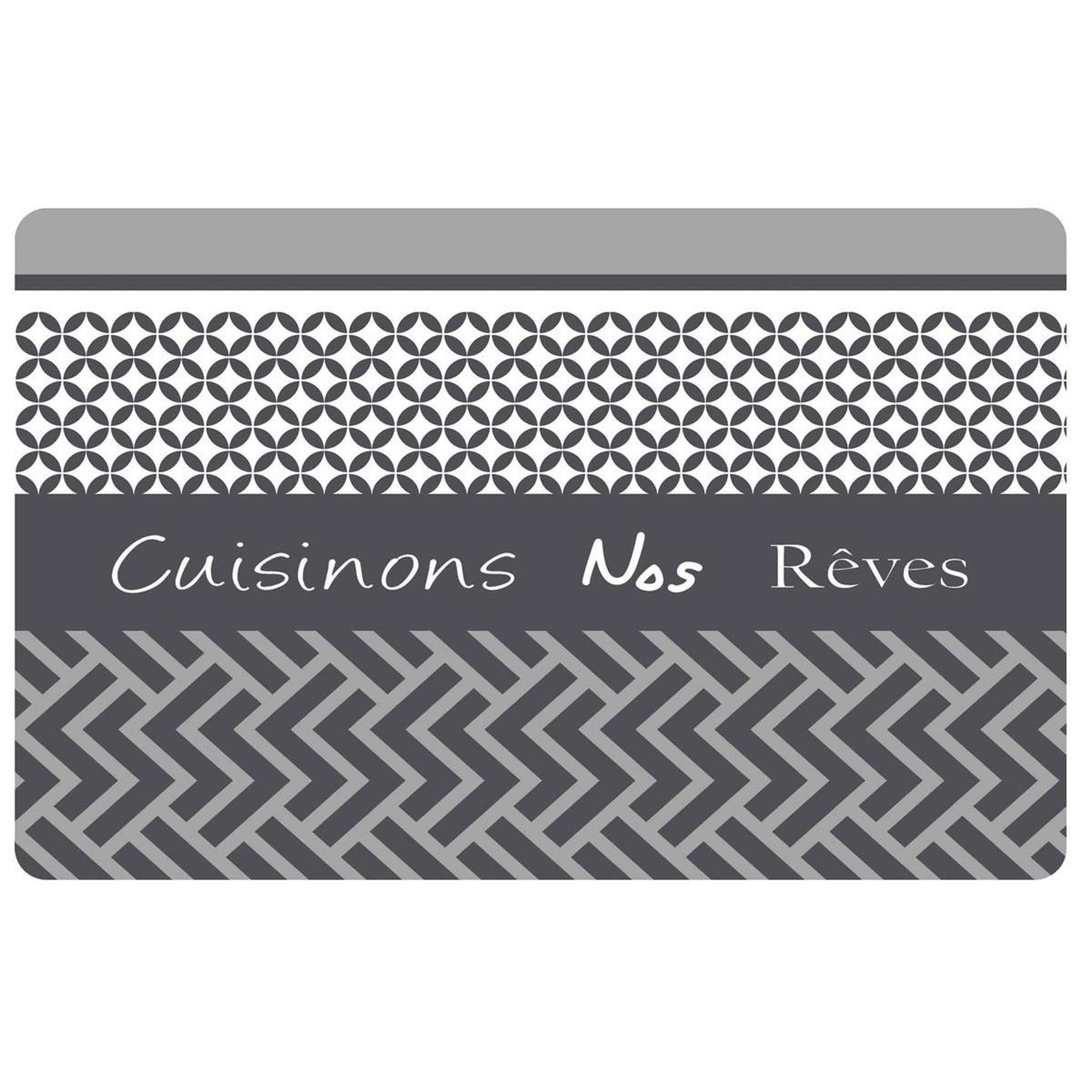 Douceur d'Intérieur Set de table  cuisinons  28x44cm gris