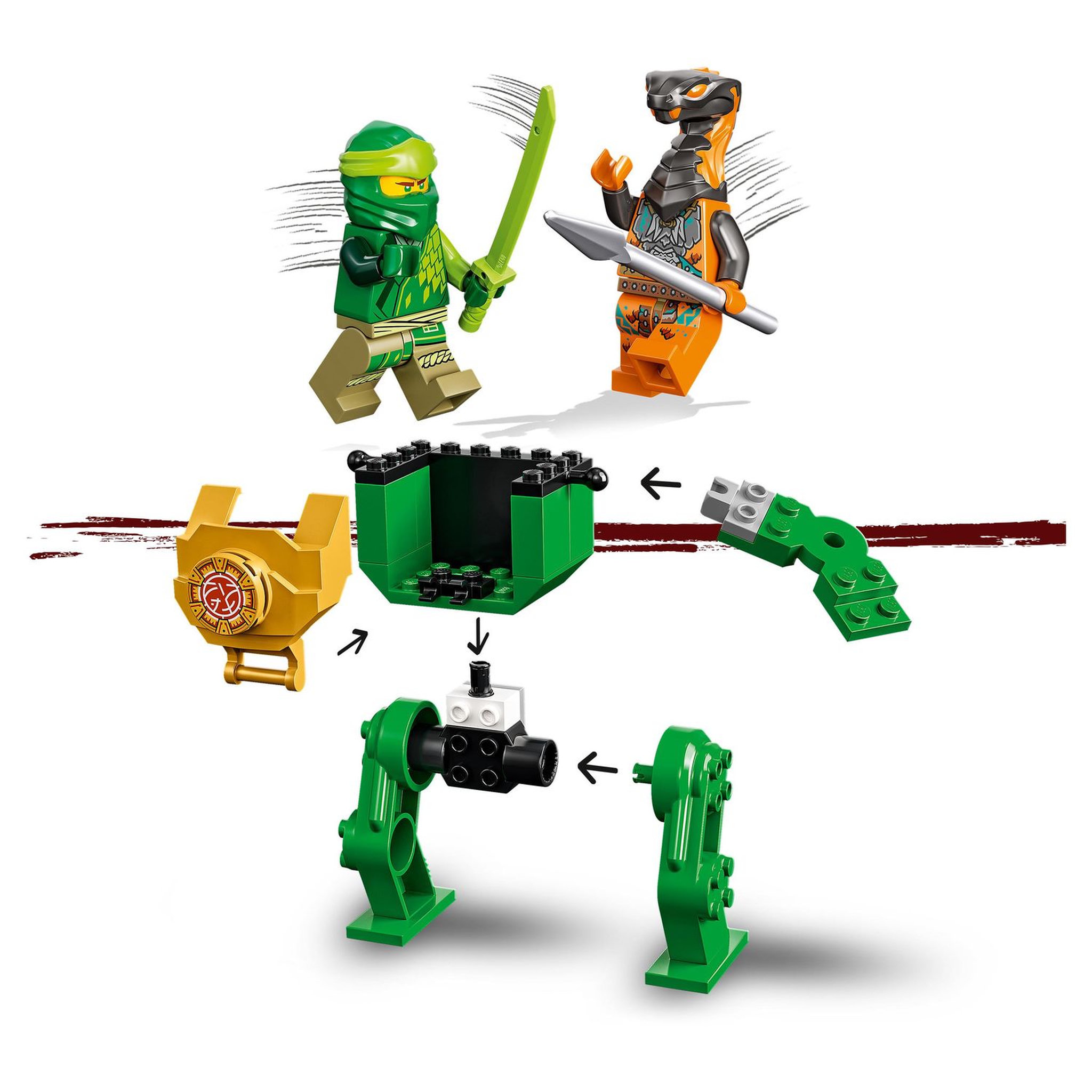 Voir la diapositive 5 : LEGO Ninjago 71757 - Le robot ninja de Lloyd