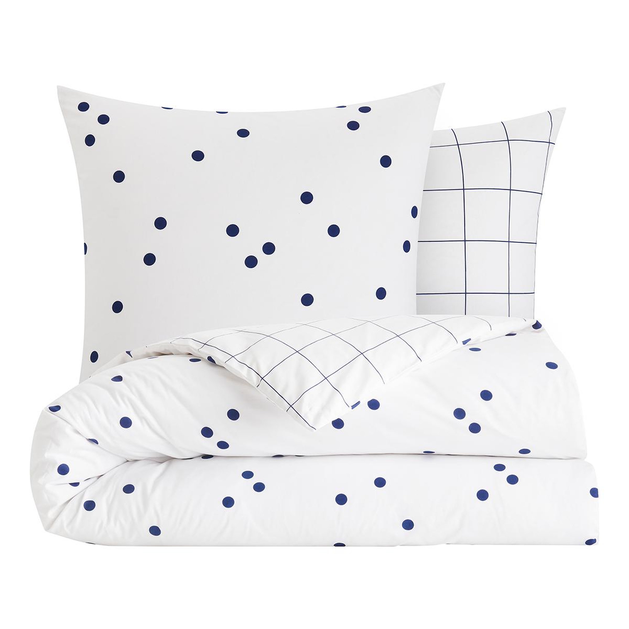 Voir la diapositive 2 : DODO Pack housse de couette + taie(s) d'oreiller coton lune