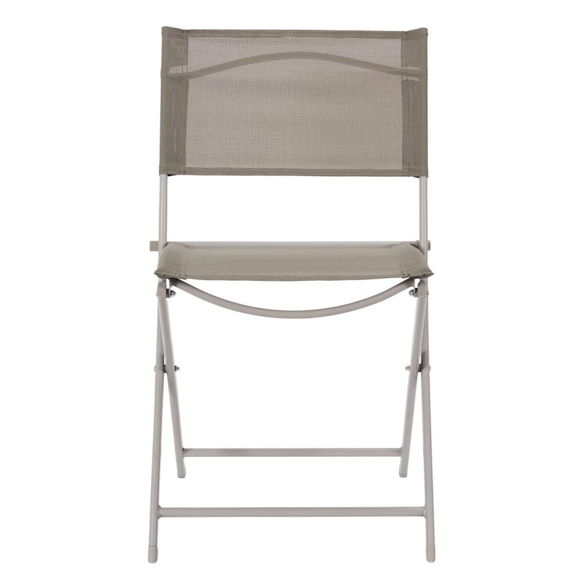 Voir la diapositive 3 : The Home Deco Factory Lot de 4 chaises de jardin  elba  80cm beige