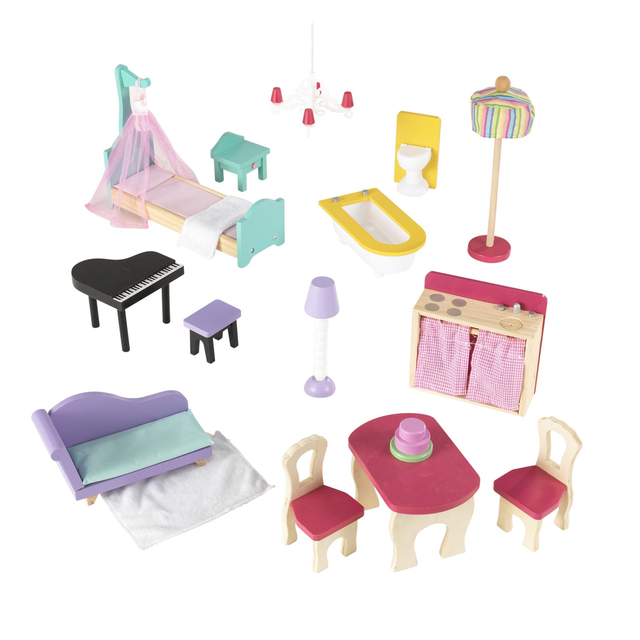Voir la diapositive 3 : Kidkraft Maison de poupée en bois Annabelle