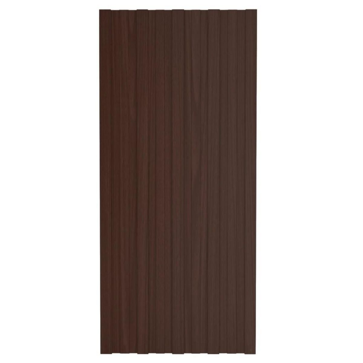VIDAXL Panneaux de toiture 36 pcs Acier galvanise Marron 100x45 cm