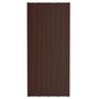 Voir la diapositive 2 : VIDAXL Panneaux de toiture 36 pcs Acier galvanise Marron 100x45 cm