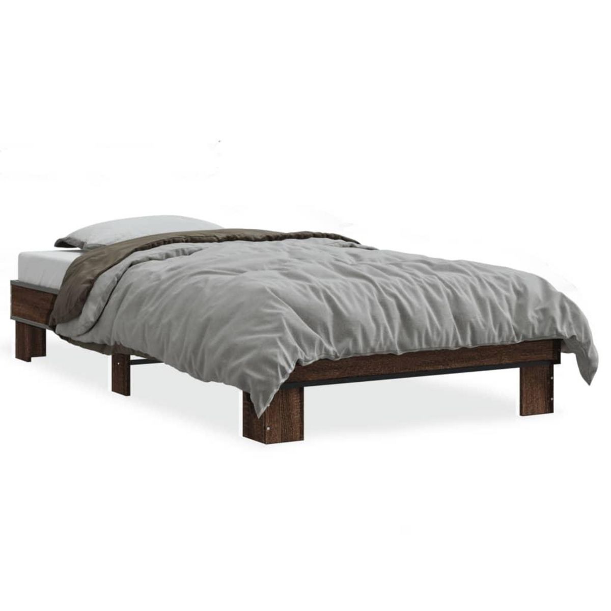 VIDAXL Cadre de lit sans matelas chene marron 90x200 cm