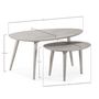 Voir la diapositive 5 : VS VENTA-STOCK Set de 2 tables basses Eclipse couleur noyer, bois massif