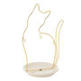 Voir la diapositive 1 : Paris Prix Statuette Chat en Porcelaine  Bol  27cm Blanc