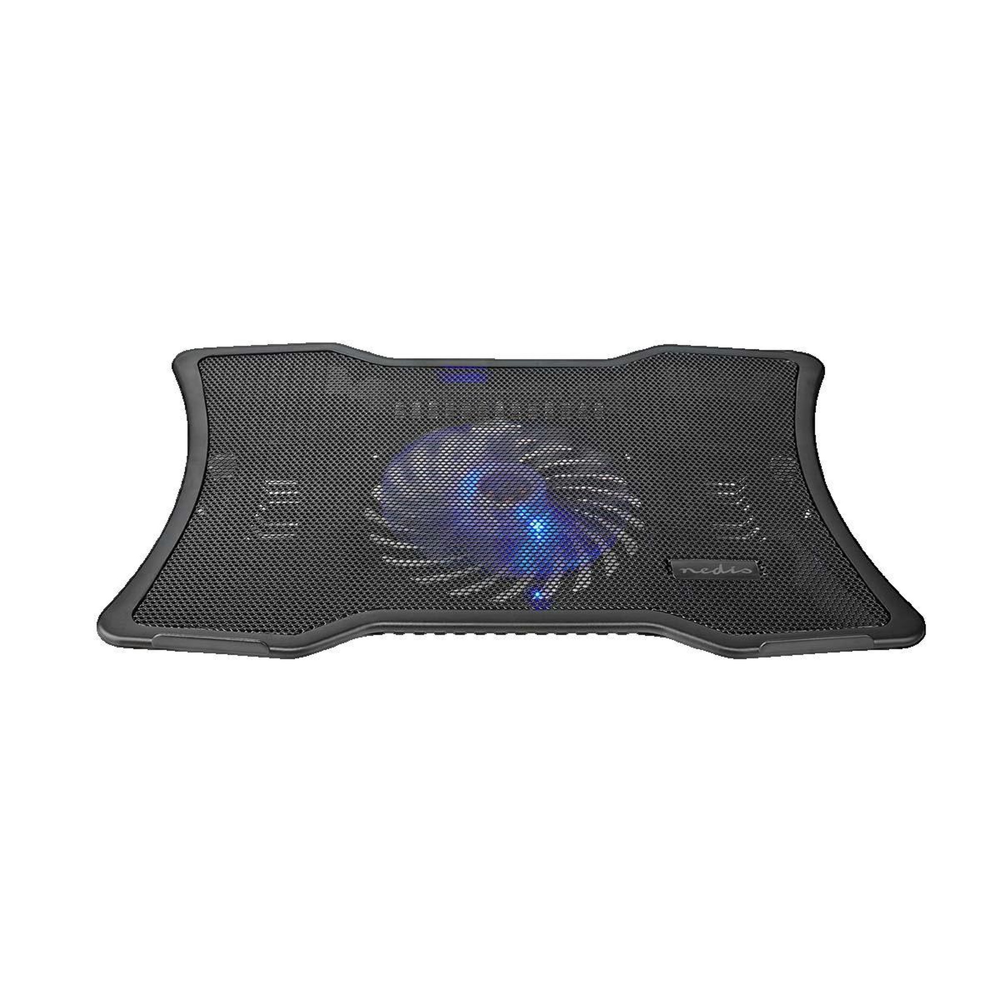 NEDIS Support pour ordinateur portable Nedis NBCR101BK avec ventilateur USB 12,5 cm