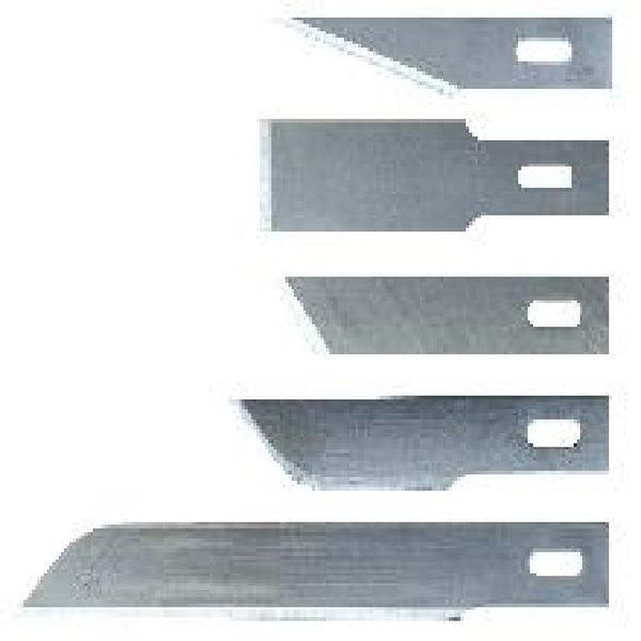 MAXICRAFT 3 lames de scalpel tranchant devant biseauté
