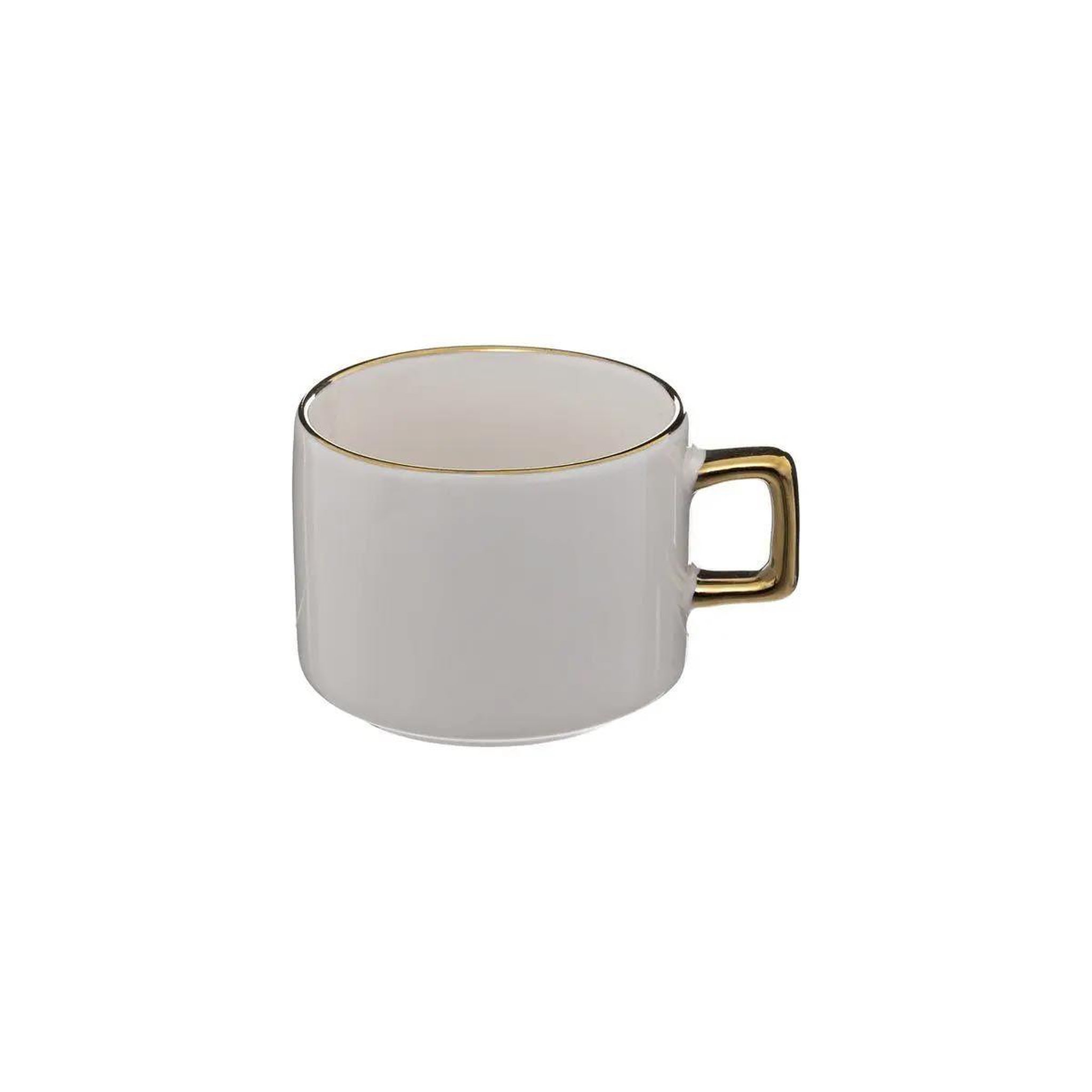 Voir la diapositive 2 : SECRET DE GOURMET Lot de 4 tasses sur rack  arya  17cl blanc