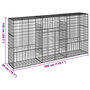 Voir la diapositive 6 : VIDAXL Panier gabion avec couvercle 300x50x150 cm fer galvanise