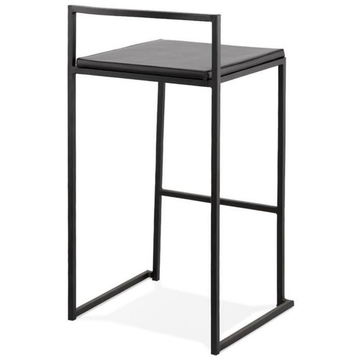 Paris Prix Tabouret de Bar Design Industriel  Line  76cm Noir