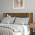 VIDAXL Armoire de tete de lit Chene fume 180x18,5x104,5 cm