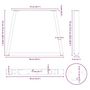 Voir la diapositive 6 : VIDAXL Pieds de table a manger forme de V 2 pcs blanc 90x(72-73,3) cm