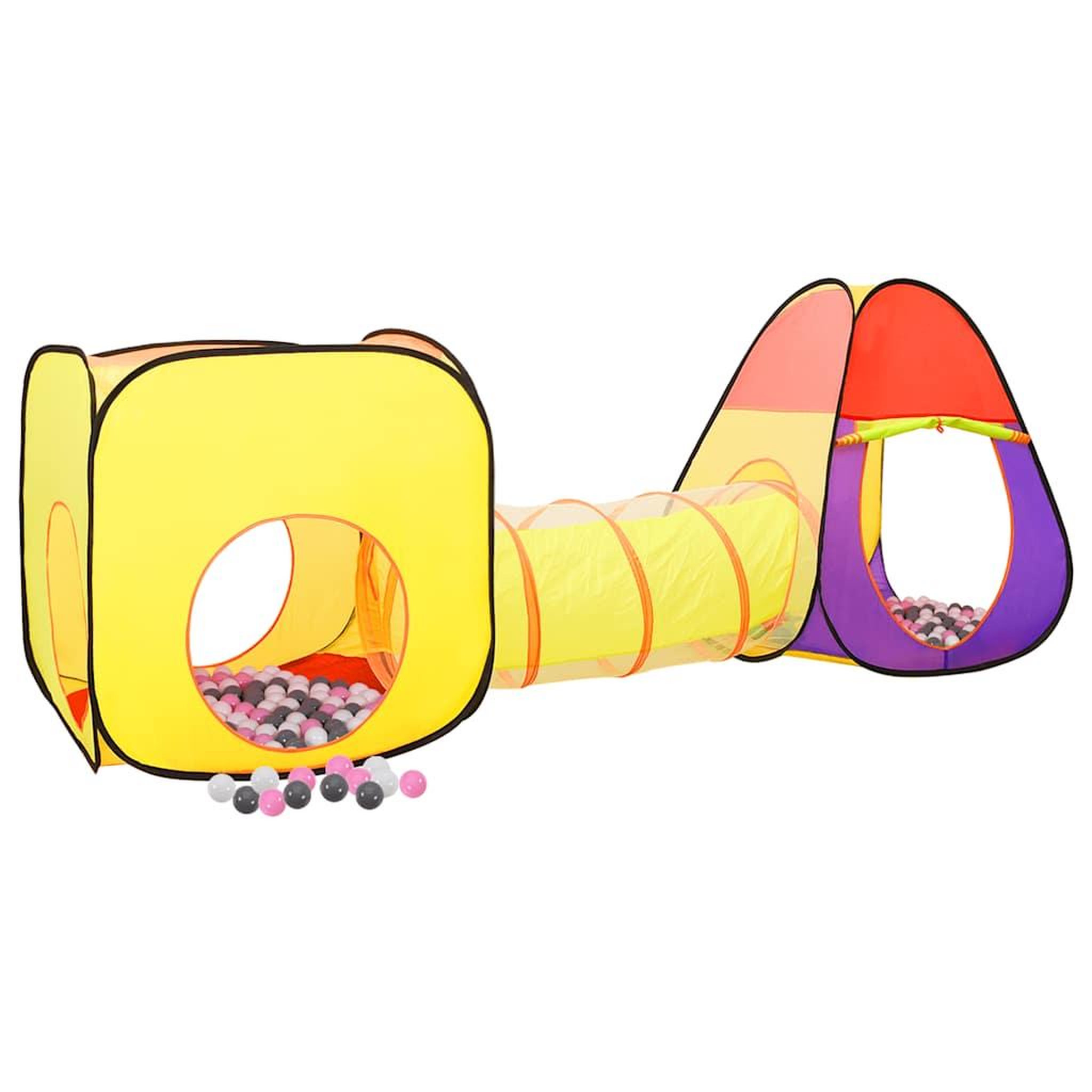 Voir la diapositive 2 : VIDAXL Tente de jeu pour enfants 250 balles Multicolore 255x80x100 cm