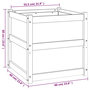 Voir la diapositive 6 : VIDAXL Jardinieres 2 pcs bois de pin impregne