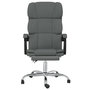Voir la diapositive 3 : VIDAXL Fauteuil inclinable de bureau Gris fonce Tissu