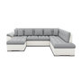 Voir la diapositive 1 : BEST MOBILIER Chuck - canapé panoramique xxl - convertible avec coffre - 7 places - droit