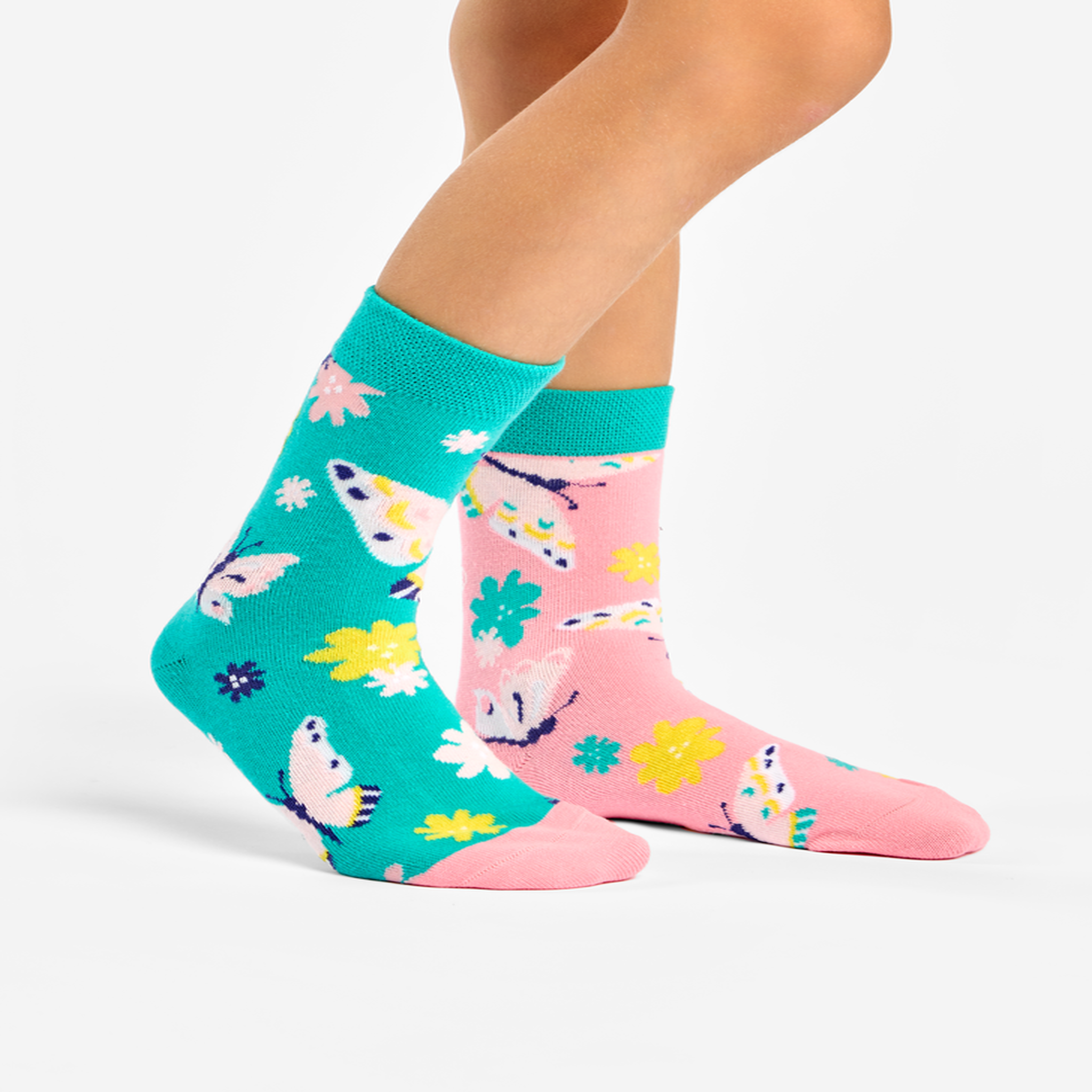 Voir la diapositive 2 : DEDOLES Chaussettes enfants papillons doux