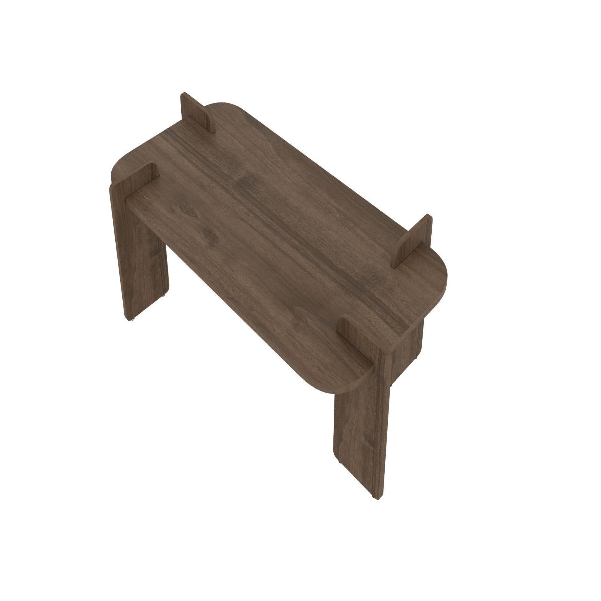 Habitat et Jardin Table basse en bois  lovge  120 x 60 x 35 cm - noyer