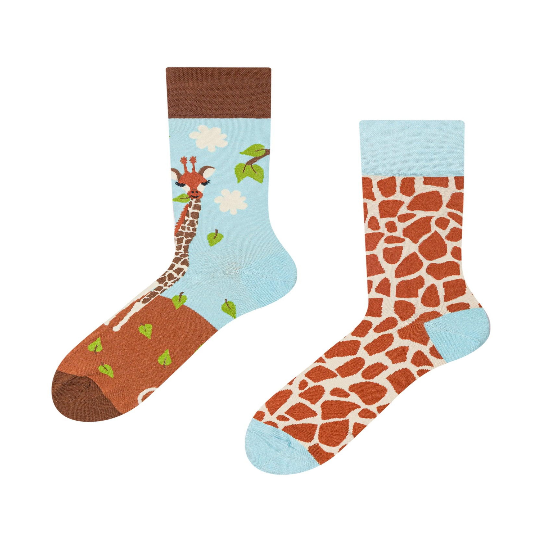 DEDOLES Chaussettes girafe mignonne. Coloris disponibles : Multicolore