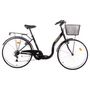 Voir la diapositive 1 : DISCOVERY ADVENTURES Vélo VTC 26'' City Rigide Femme Acier  Discovery Adventures  - 6 vitesses - Enjambement bas - Freins V-Brake - Dérailleur Shimano - Equipé City