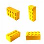  brique géante - Brick-it 8 plots - couleur jaune