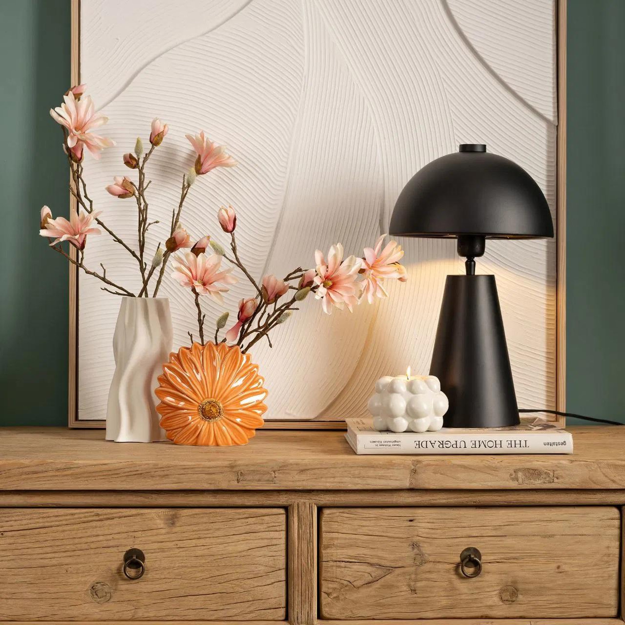 Voir la diapositive 3 : Eden Vase en forme de fleur design et moderne