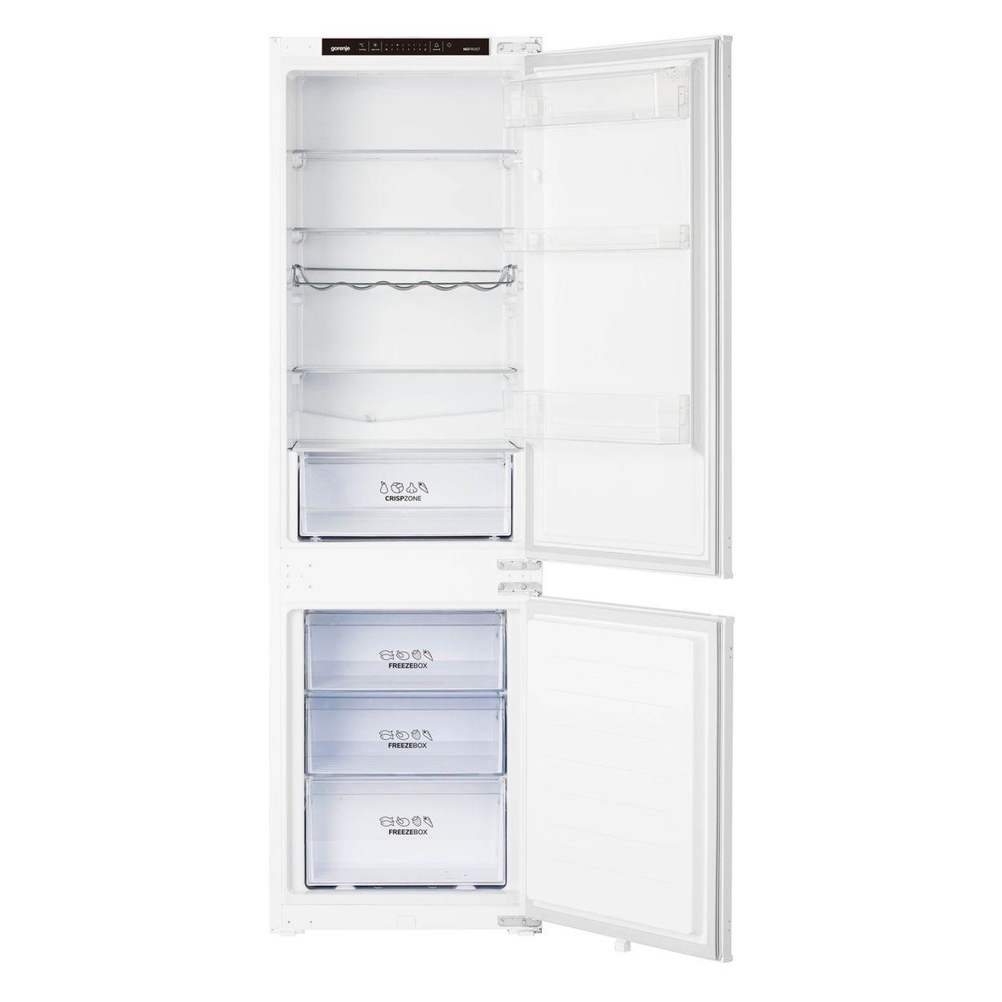 Voir la diapositive 2 : GORENJE Réfrigérateur combiné encastrable nrki418ep1