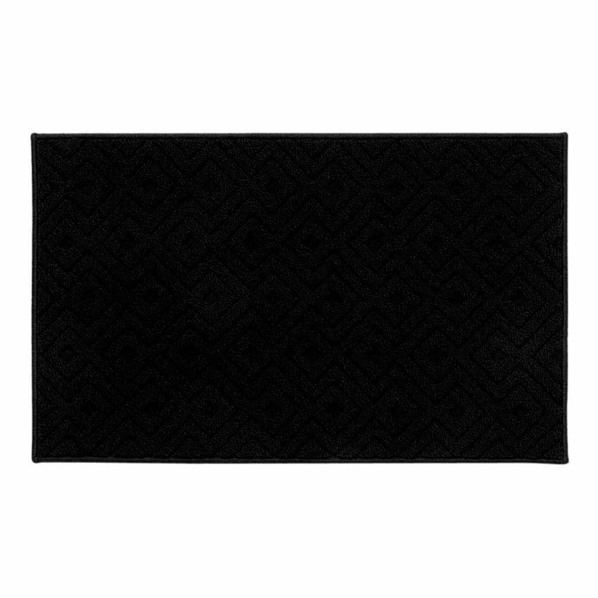 Douceur d'Intérieur Tapis multi-usage tissé  losi  50x80cm noir