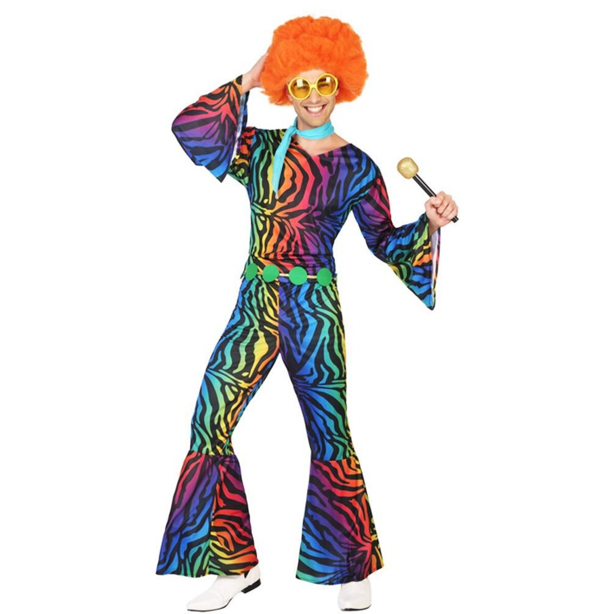 ATOSA Combinaison Disco - Funky Rainbow - Homme - XL