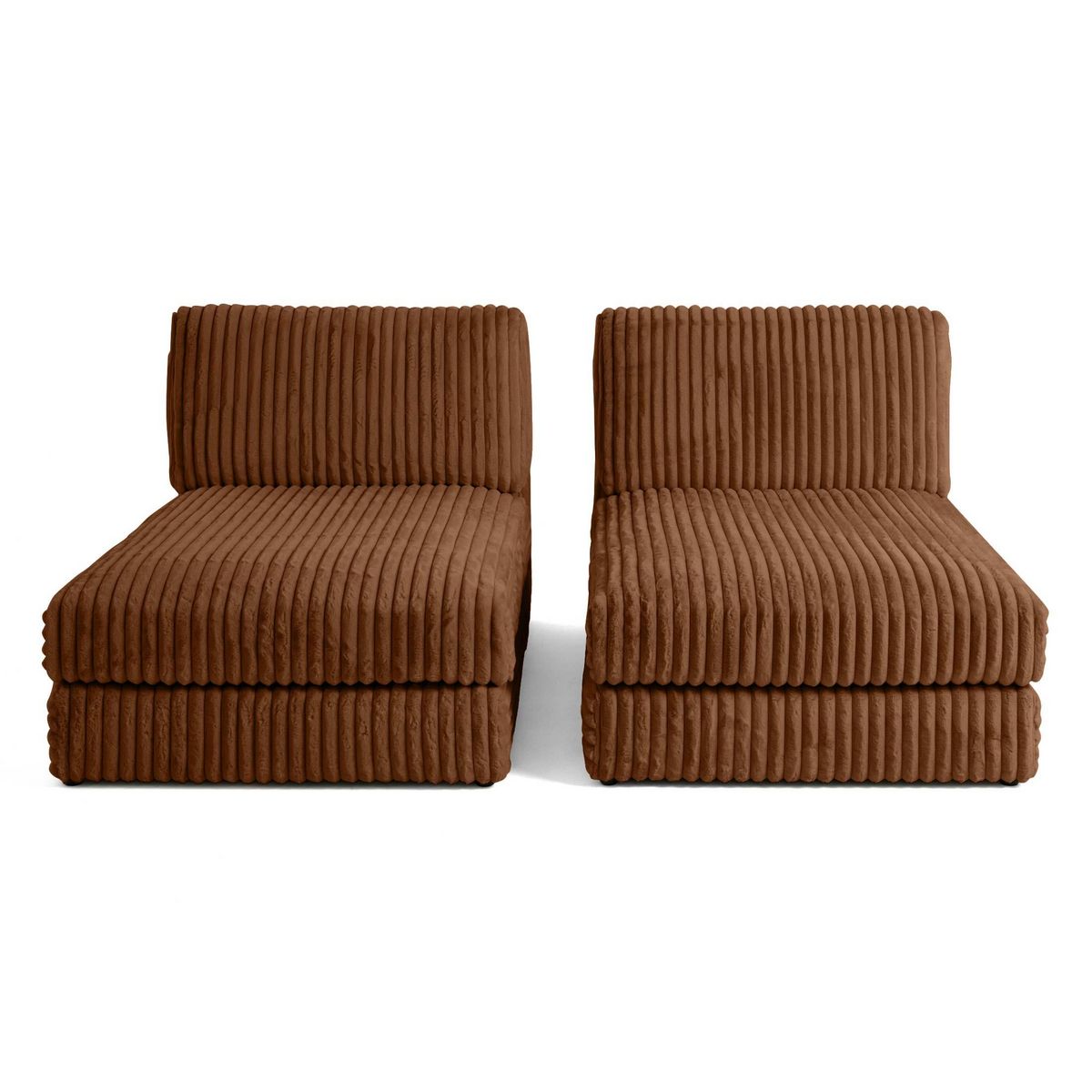 LISA DESIGN Jasper - canapé modulable 3 places - en fausse fourrure côtelée