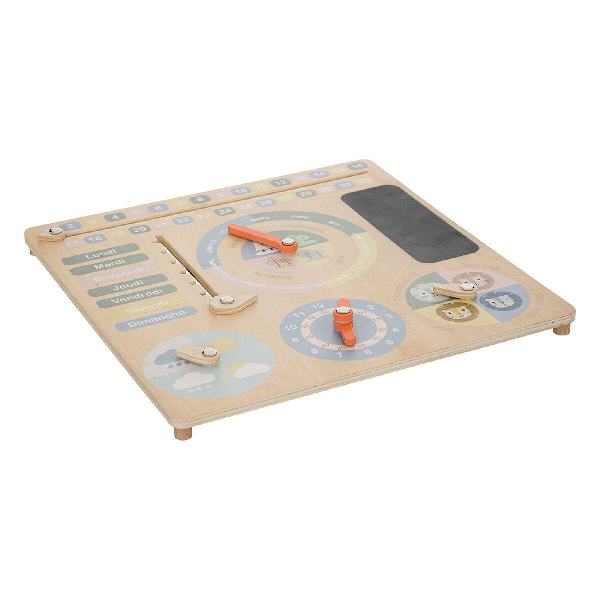 Voir la diapositive 1 : Atmosphera Kids Jeu d'apprentissage  dates  29cm multicolore