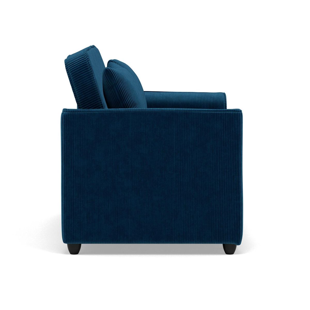 BEST MOBILIER Ernest - canapé droit 2 places convertible en velours côtelé