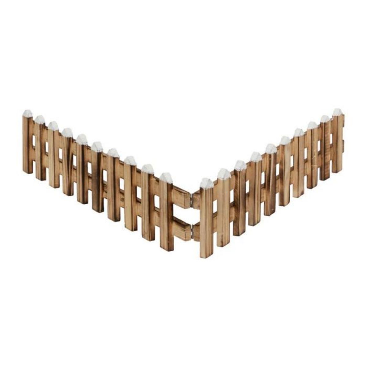 ATMOSPHERA Clôture Crèche de Noël  Bois  90cm Marron