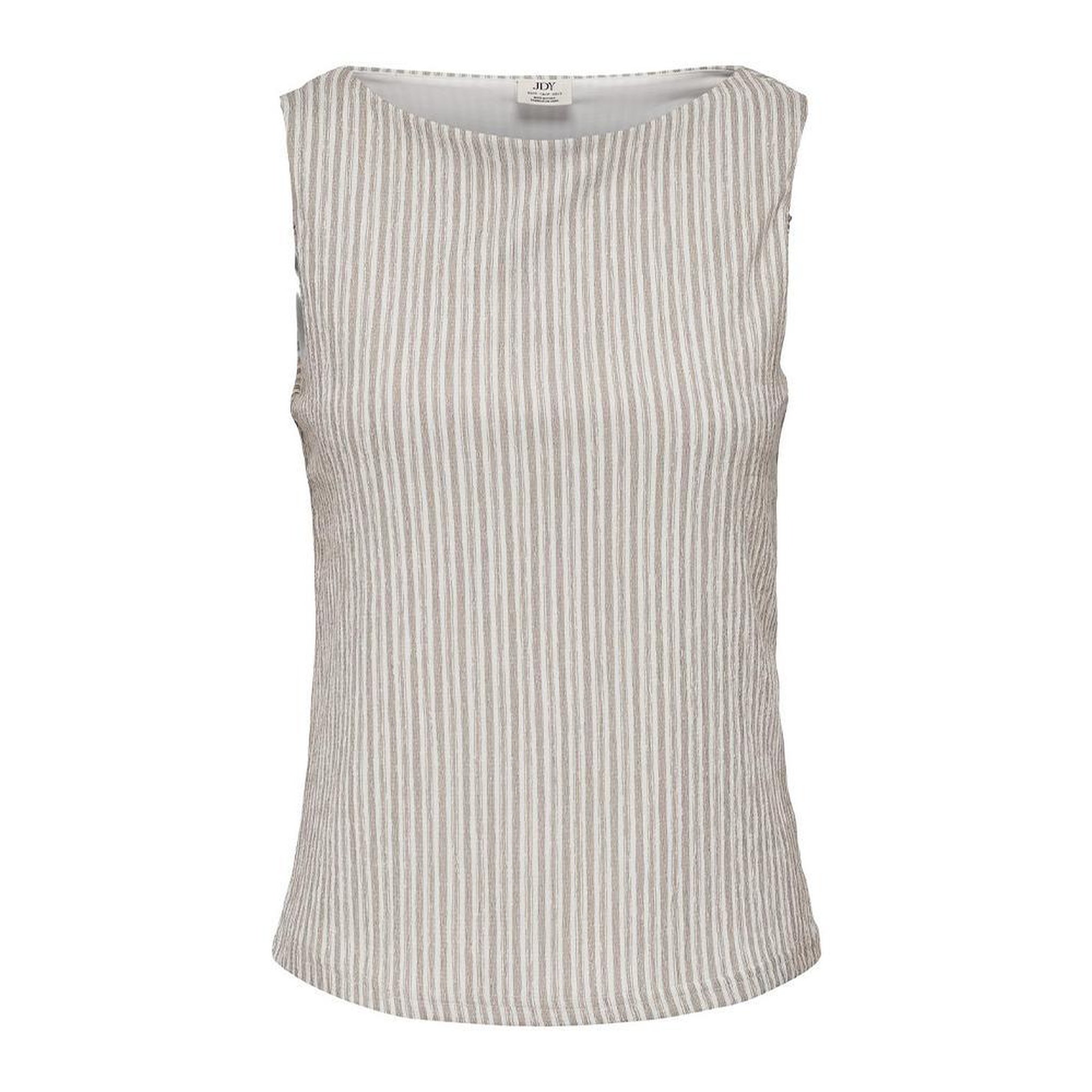 JACQUELINE DE YONG Top Blanc/Marron Femme JDY Ocean. Coloris disponibles : Marron