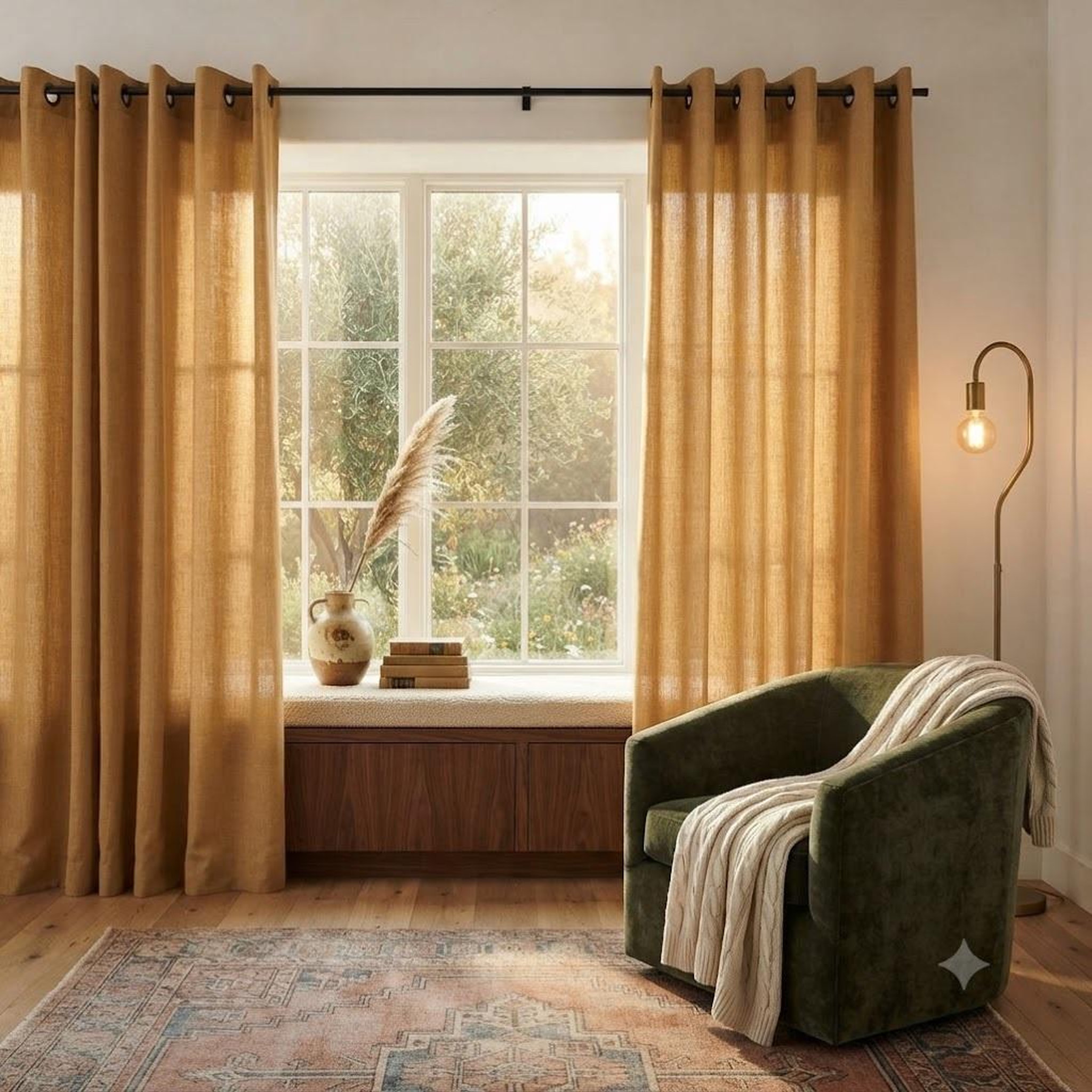 Voir la diapositive 6 : Eden Un rideau tamisant bea chiné design et moderne
